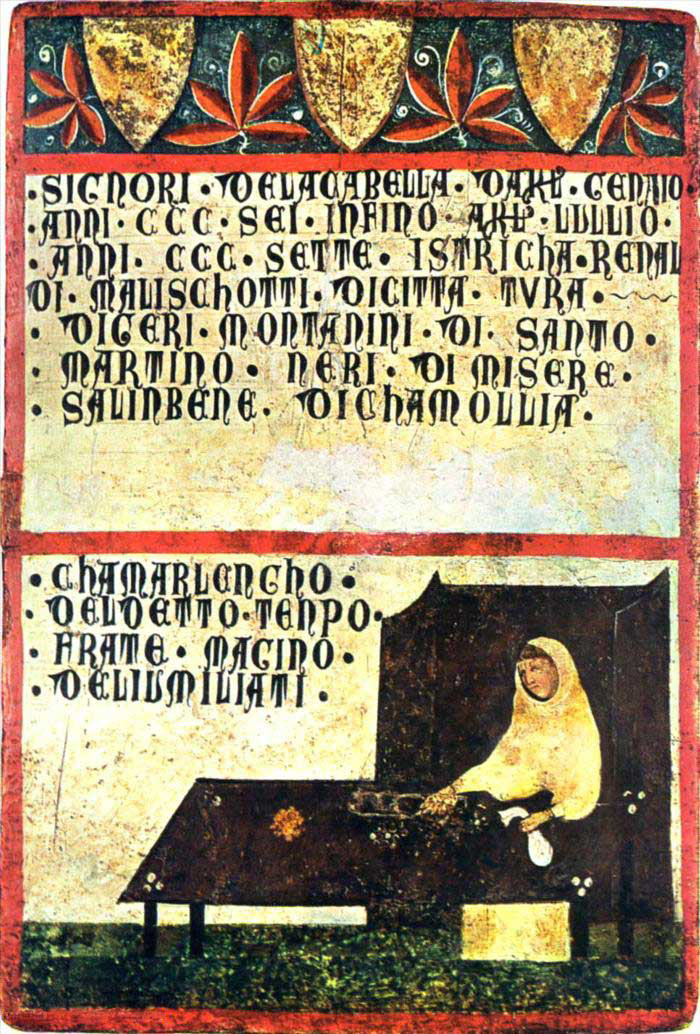 Guido di Graziano,
Frate di San Galgano, 1324, Archivio di Stato di Siena