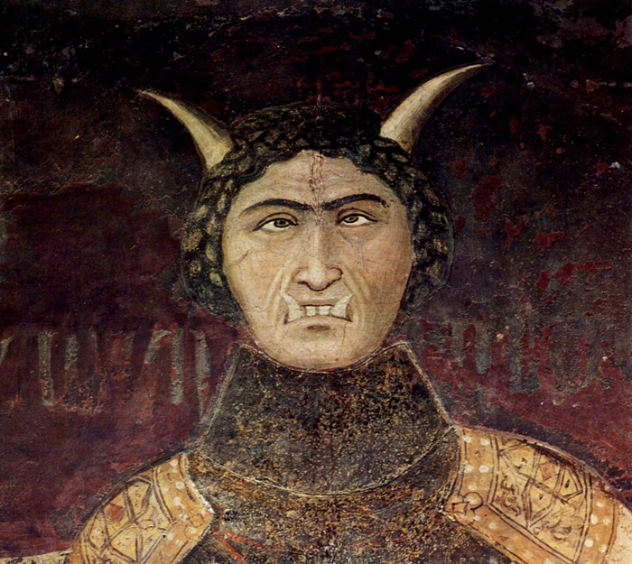 Ambrogio Lorenzetti, Allegorie van het slechte bestuur (detail)