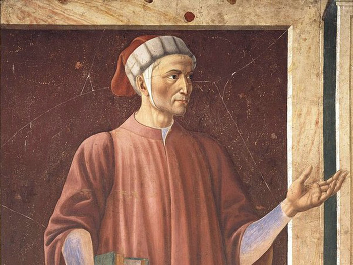 Andrea del Castagno, Dante Alighieri (particolare)