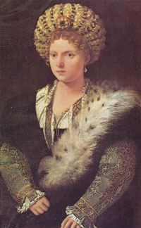 Isabella d'Este, ritratto di Tiziano
