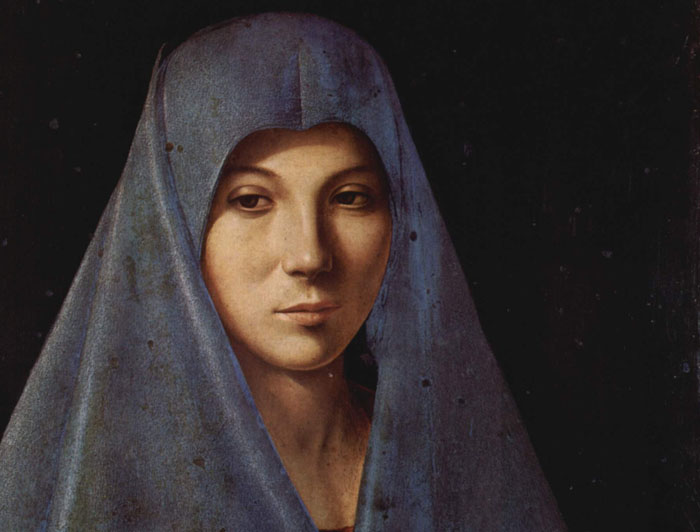 Antonello da Messina, Annunziata di Palermo, 1476 circa, tempera e olio su tavola, 45 x 34,5 cm,
Palermo, Galleria regionale della Sicilia di Palazzo Abatellis, c. 1476
