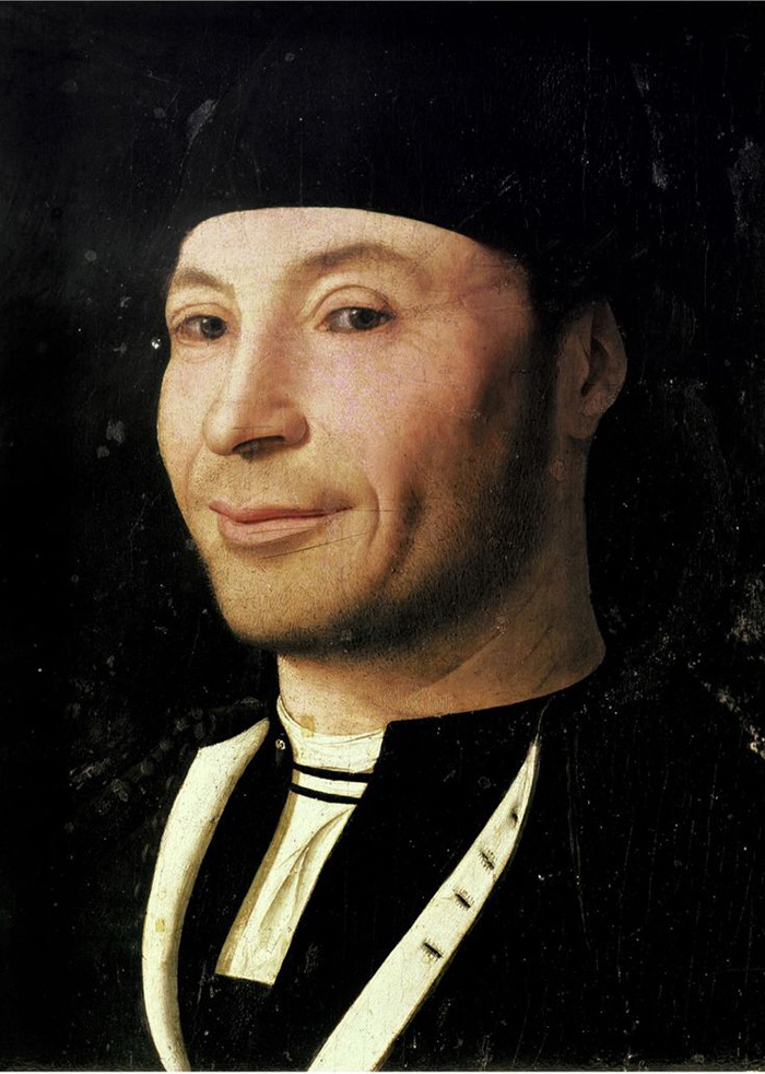 Antonello da Messina (1430–1479), Ritratto d'ignoto marinaio, 1470-1472 circa, tempera e olio su tavola di noce, 30,5×26,3 cm, Cefalù, Museo Mandralisca