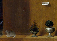 Antonello da Messina (1430–1479), San Girolamo nello studio (particolare), 1474-1475 circa, olio su tavola di tiglio, 45,7×36,2 cm, Londra, National Gallery