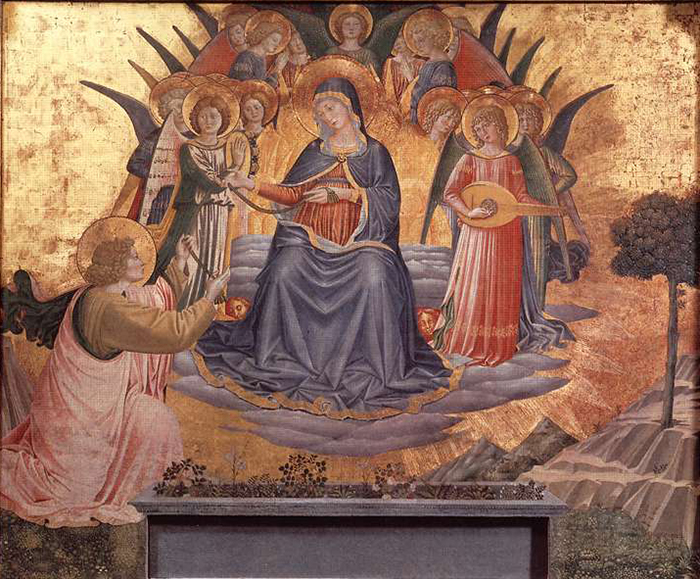Benozzo Gozzoli, Madonna della Cintola 1450, tempera on panel, 133 x 165 cm, Pinacoteca, Vatican