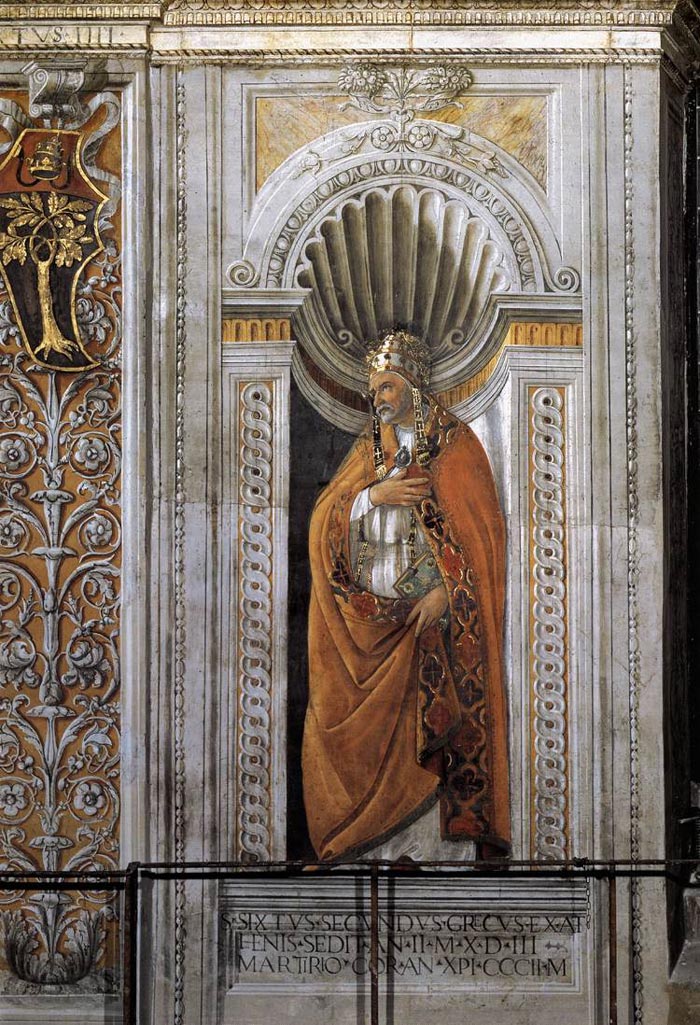 Sandro Botticelli Frescoes In The Sistine Chapel Podere