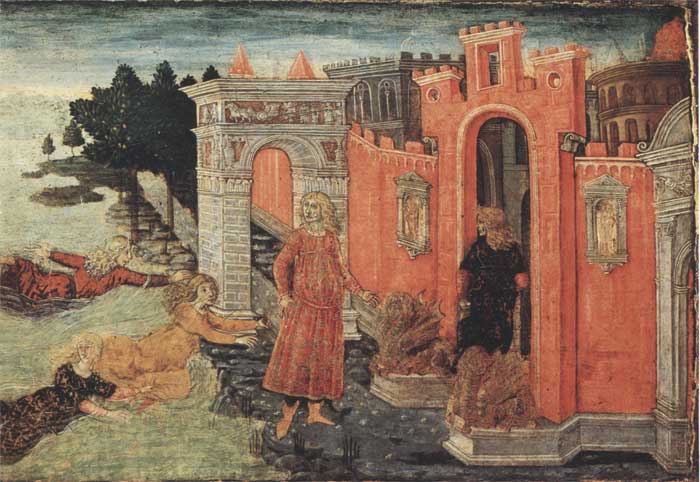 Guidoccio di Giovanni Cozzarelli, The Legend of Cloelia (detail), ca. 1480