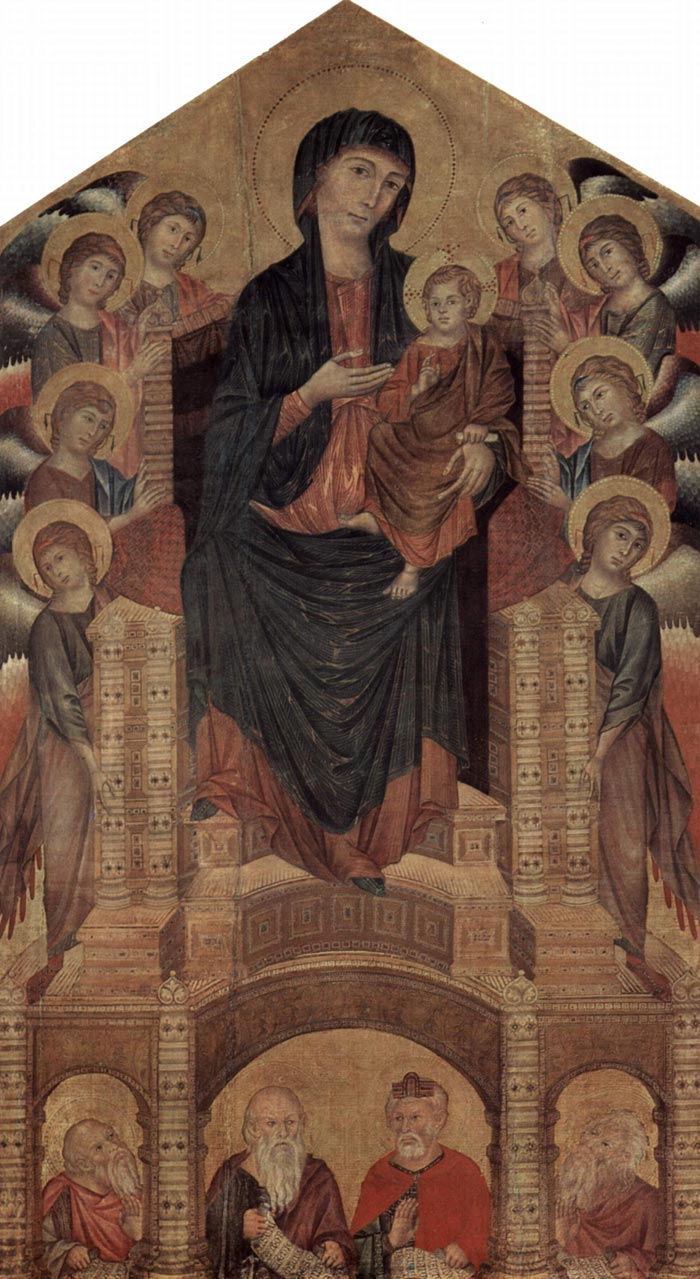 Cimabue, Maestà (Santa Trinita Madonna), 1280-1285, Uffizi Gallery, Florence
