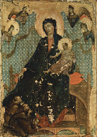 Duccio, Madonna of the Franciscans, ca 1280, Pinacoteca Nazionale, Siena
