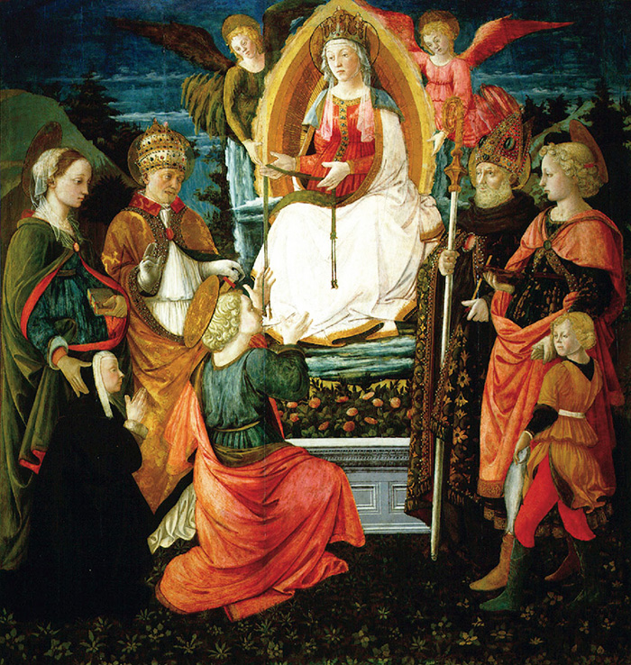 Nativity of Christ between San Giorgio and San Vincezo Ferrer, Filippo Lippi, Palazzo Pretorio Museum, Prato

