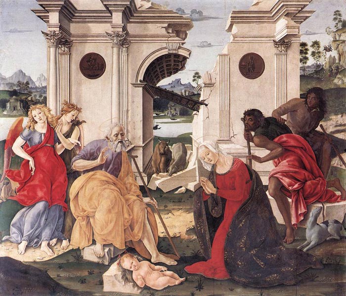 Francesco di Giorgio Martini, Nativity, 1490-95, Wood, 239 x 209 cm, San Domenico, Siena
