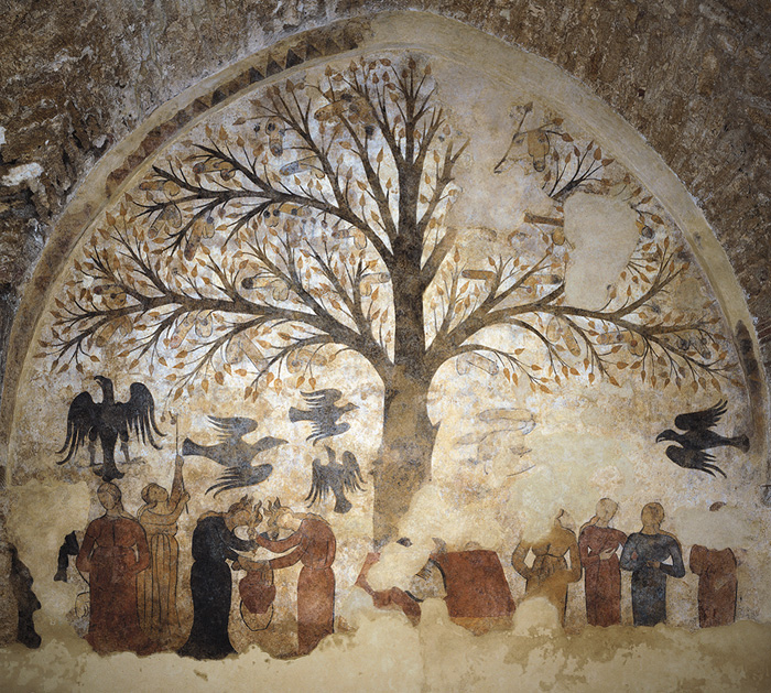 Fonti dell'Abbondanza, l'affresco della Fecondità