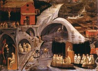 Paolo Uccello, Tebaide, 1460 circa, tempera su tela, Galleria dell'Accademia, Firenze