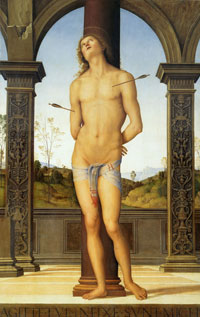 Pietro Perugino, San Sebastiano, 1495 circ, Louvre, Parigi