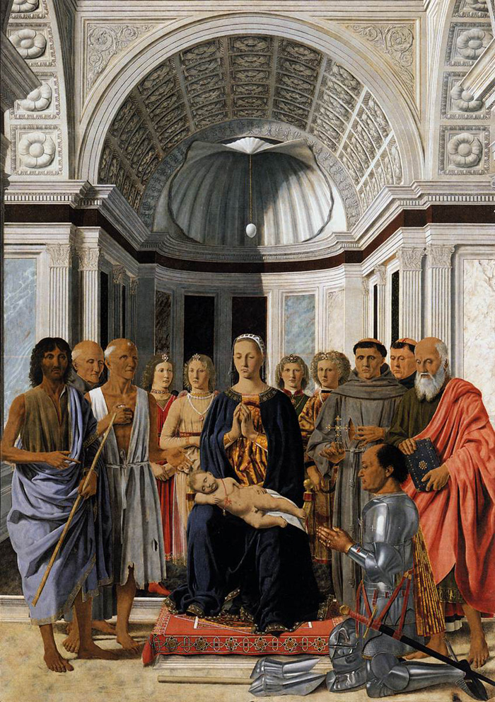 Piero Della Francesca La Pala Di Brera Pala Montefeltro 1472 1474 Podere Santa Pia Holiday House In The South Of Tuscany