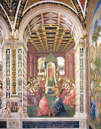 Pinturicchio, Homage to Pope Eugenius IV in the Name of Emperor Frederick III