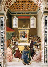 Pinturicchio, Enea Silvio is Elevated to Cardinal