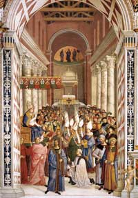 Pinturicchio, The Coronation of Enea Silvio Piccolomini as Pope Pius II,