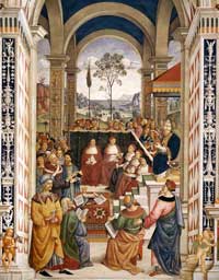 Pinturicchio, Pope Pius II at the Congress of Mantua