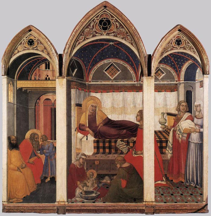 Pietro Lorenzetti, The Birth of Mary, 1342, Museo dell'Opera del Duomo, Siena
