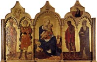 Madonna col Bambino e quattro santi, (dettaglio), Museo Diocesano, Cortona 