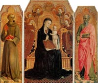 Sassetta, San Sepolcro Altarpiece, 1437-44, Musée du Louvre, Paris