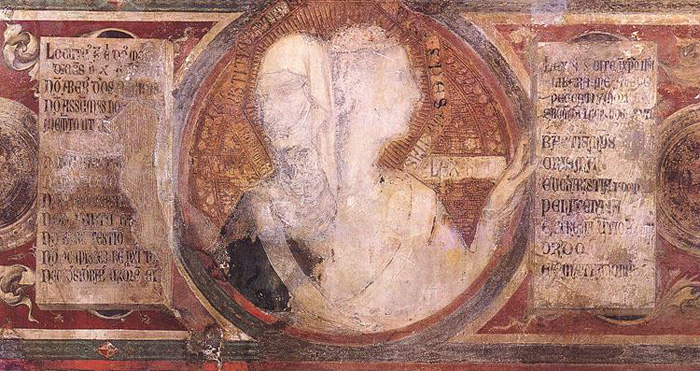 Simone Martini, Maestà, particolare (Madonna with Angels and Saints, detail), 1312 - 1315, Palazzo Pubblico, Siena