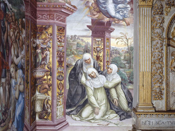 Il Sodoma, Svenimento di Santa Caterina, Siena, Basilica di San Domenico, Cappella di Santa Caterina

