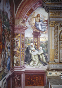 Sodoma, Scene dalla vita di santa Caterina, 1526, Siena, Basilica of San Domenico (Siena)