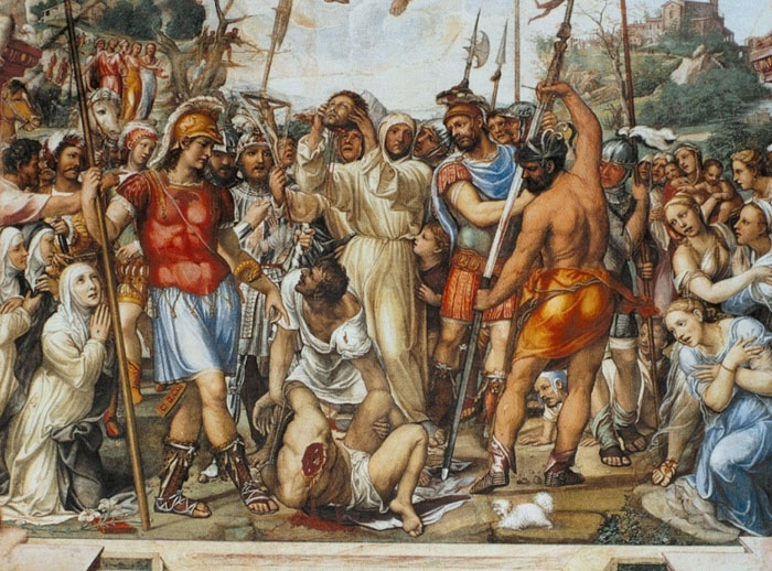 Il Sodoma, L'esecuzione di Nicolò di Tuldo, cappella di Santa Caterina, Siena, San Domenico

