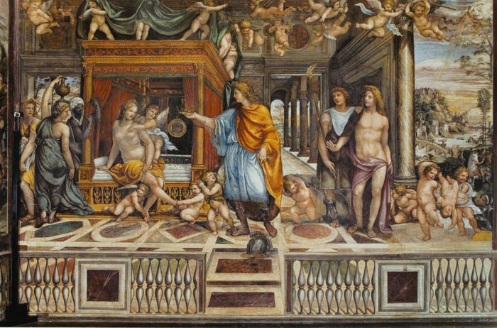 Il Sodoma, Le Nozze di Alessandro e Rossane, 1519, Villa Farnesina, Roma

