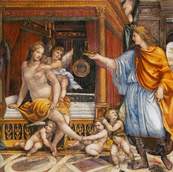 Il Sodoma, Le Nozze di Alessandro e Rossane (dettaglio), 1519, Villa Farnesina, Roma



