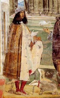 Il Sodoma, autoritratto, fresco, Monte Oliveto