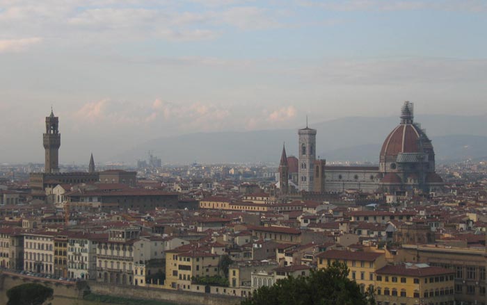 Florence, view from Piazza Michelangelo
