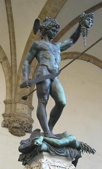 Perseus en Medusa (Benvenuto Cellini, 1554), Loggia dei Lanzi, Firenze