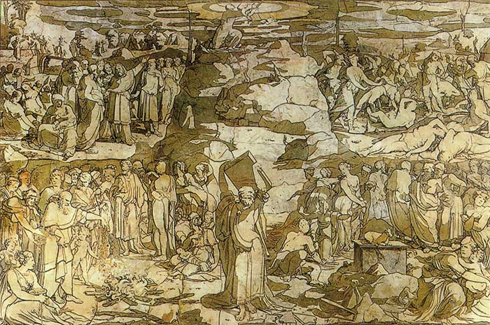 Domenico Beccafumi, Storie di Mosè sul Sinai, 1531
