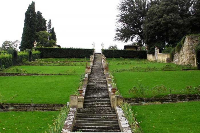 The Baroque Stairs in the Bardini Garden, Florence