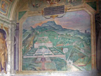 Villa Lante, Loggia della Palazzina Gambara, affresco della Villa Lante