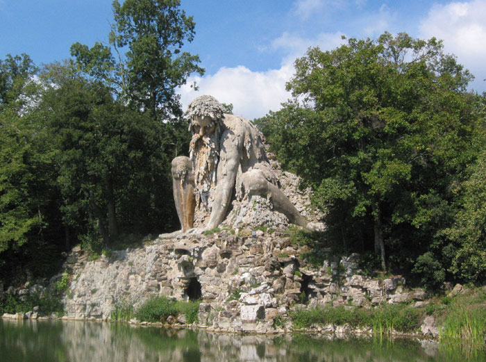 Giambologna, sculpture of Appennino, Il Colosso dell'Appennino,
