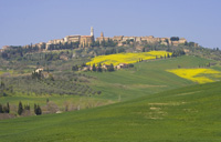 Pienza in the Val d'Orcia, April