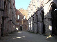 San Galgano, interior