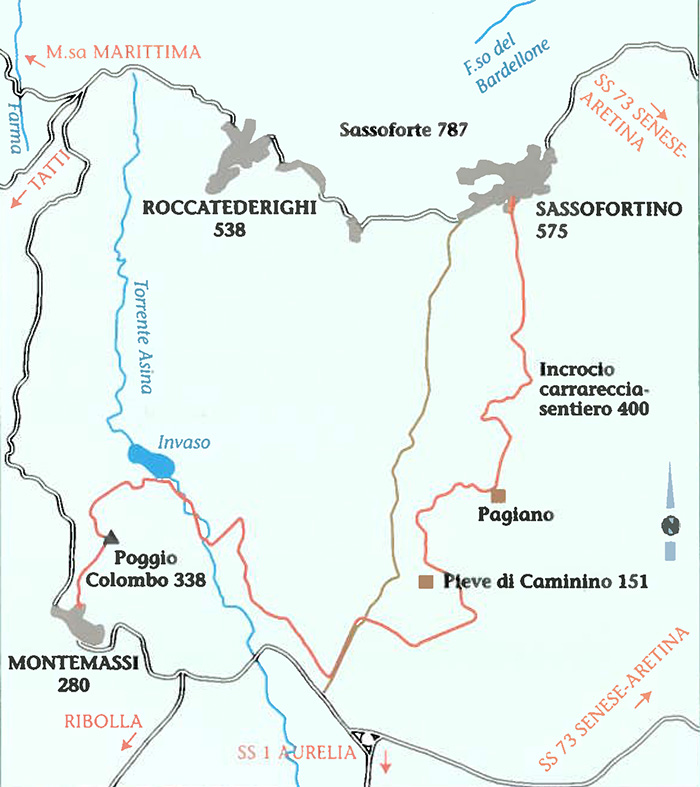 Mappa Sassofortino Montemassi

