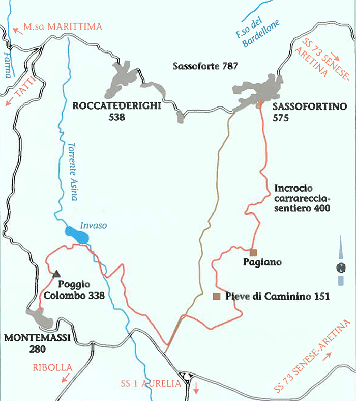 Mappa Sassofortino Montemassi