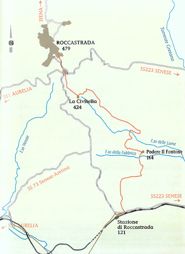 Map 1 Sticciano Roccastrada