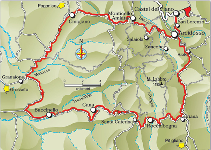 
Cicloturismo in Maremma | Dall’ Amiata alla pianura e ritorno si