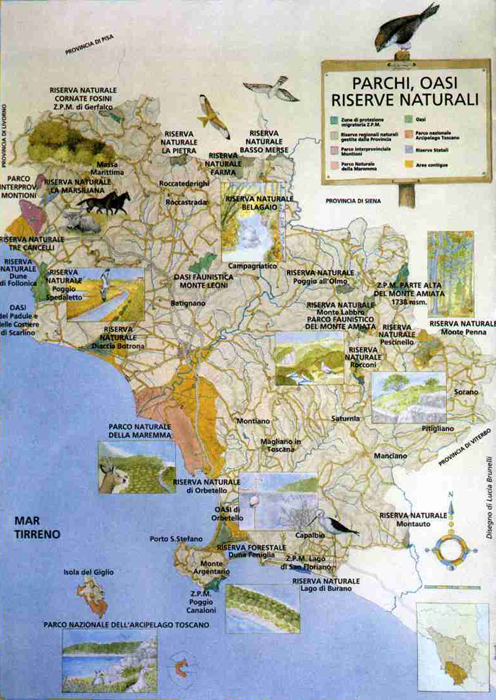 Overview Parks and nature reserves in Tuscany