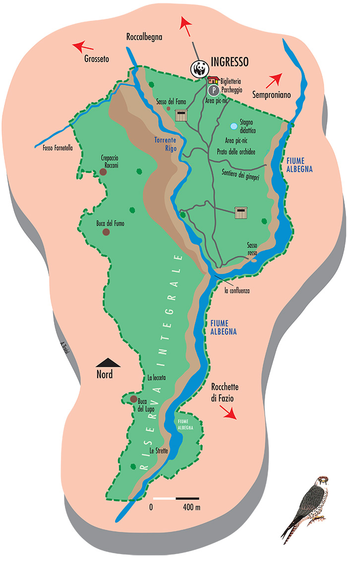 Mappa Riserva Regionale Bosco Rocconi