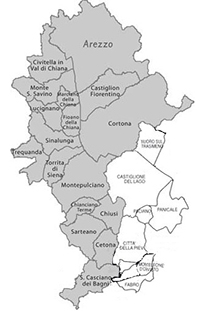 Val di Chiana map